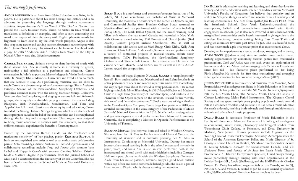 Welcome Concert for the Longest Day program